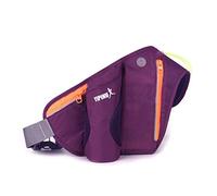 FANDARE Sacs Bananes Sacs Bananes de randonnée Sacoche Banane Sport Ceinture de Course avec Porte Bouteille Fanny Pack pour Gym, Jogging, Escalade, Voyage Sling Bag Wasserdicht Nylon Violet