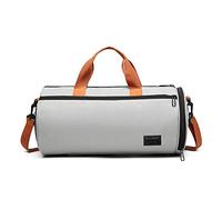 FANDARE Sacs de Voyage Femme Homme Sacs de Sport Cabas de Fitness Sacs de Sport Grand Format Sac à Main Sac à Dos Weekend Voyage Grande capacité Sacs polochons avec Compartiment à Chaussures Gris B