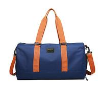 FANDARE Sacs de Voyage Femme Homme Sacs de Sport Cabas de Fitness Sacs de Sport Grand Format Sac à Main Sac à Dos Weekend Voyage Grande capacité Sacs polochons avec Compartiment à Chaussures Bleu A