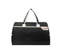 FANDARE Sacs de Voyage Sacs de Sport Cabas de Fitness Sacs de Sport Grand Format Femme Homme Sac à Main Sac Week-End Voyage Grande capacité Sacs polochons Noir