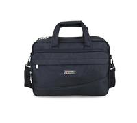 FANDARE Sacs et Housses pour 14 Pouce Ordinateur Portable Sac Porte-Document pour Homme Femme d'affaires, Cartable Messager pour Travail Voyage Sac à Main avec Bandeou pour Enseignants Noir M4