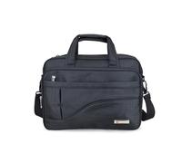 FANDARE Sacs et housses pour 14 pouce ordinateur portable Sac Porte-Document pour Homme Femme d'Affaires, Cartable Messager pour Travail Voyage Sac à Main avec Bandeou pour Enseignants Noir M3