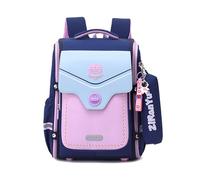 FANDARE Style Britannique Sacs à Dos pour Enfants avec Trousse à Crayons Sac a Dos Loisir d'école d'écolier Junior Cartable réfléchissant Fille Scolaire Primaire Élémentaire Collège Ecole Rose