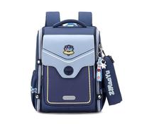FANDARE Style Britannique Sacs à Dos pour Enfants avec Trousse à Crayons Sac a Dos Loisir d'école d'écolier Junior Cartable réfléchissant Fille Scolaire Primaire Élémentaire Collège EcoleBleu Ciel