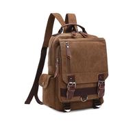 FANDARE Toile Sac de Poitrine Homme Sac Bandouliere Femme Sacoche Militaire Sac à Dos Sac de Messager Sling Bag Sac à Main Sacs à Dos porté Travers pour Cyclisme Voyage Sac d'épaule Brun A