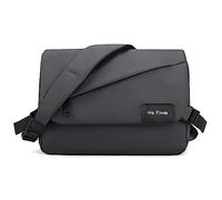 FANDARE Ultra-léger Sac à Bandoulière Homme Sac porté Epaule Saccoche Affaire Sacoche Nylon Sac portés épaule bandouliere pour Collège Travail Affaires Voyage Imperméable Sac de Messager Gris