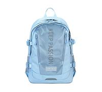 FANDARE Ultra-léger Sac à Dos de Filles Sacs d'école Loisir Unisexe Cartable Sacs Scolaires pour Femme Outdoor Voyage Achats Pique-Nique Campus Randonnée avec Bande réfléchissante Bleu