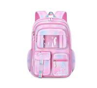 FANDARE Ultra-léger Sac à Dos Enfant Sacs Scolaires Filles Cartables Scolaires Sac d'école Sacs Scolaires pour 1-3 Année Étudiant Outdoor Voyage école Daypacks avec Pendentif en Peluche Rose A