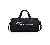 FANDARE Ultra-léger Sac de Voyage Sac de Sport Cabine Sac à Main Sac Week-End Femme Homme Sacs polochons avec Compartiment à Chaussures & Poche de séparation Humide et sèche Noir S