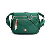 FANDARE Ultraléger Sac bandoulière Femme Sac Besace Sac Porté épaule Sacs à bandoulière avec bandoulière Large réglable Sac d'épaule pour Voyage Sling Crossbody Bag Sacoche Messenger Vert