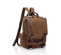 FANDARE Unisex Sac À Dos Cartable Sac de Poitrine Sacs Scolaires Adolescent Sling Bag Toile Sac d'école Fille Sacs de Voyage Casual Daypacks pour Étudiant Université Outdoor Campus Voyage