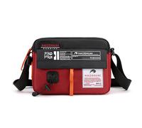 FANDARE Unisexe Sac à Bandoulière Femmes Sacoche Téléphone Portable Homme Sacs portés épaule avec Bandouliere Réglable Besace Porté Voyage Portefeuille Crossbody Bag Sacoche Messenger Rouge Noir