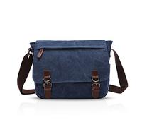 FANDARE Unisexe Sac à Bandoulière Toile Sac d'épaule Mallette Homme Femme Sac de Messager pour 12.9 Pouce Laptop Sac de Facteur Crossbody Bag Grande Capacité pour Travail Fac Voyage Sport Business