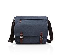 FANDARE Unisexe Sac à Bandoulière Toile Sac d'épaule Mallette Homme Femme Sac de Messager pour 14 Pouce Laptop Sac de Facteur Crossbody Bag Grande Capacité pour Travail Fac Voyage Sport Business