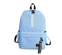FANDARE Unisexe Sac À Dos Adolescent Sacs D'école Garçons Filles Sac à Dos étudiant Collège Hommes Femmes Sac à Dos Loisir Outdoor Voyage Daypack Étanche Polyester Bleu Clair