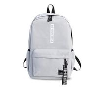 FANDARE Unisexe Sac À Dos Adolescent Sacs D'école Garçons Filles Sac à Dos étudiant Collège Hommes Femmes Sac à Dos Loisir Outdoor Voyage Daypack Étanche Polyester Nouveau Gris