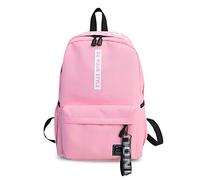 FANDARE Unisexe Sac À Dos Adolescent Sacs D'école Garçons Filles Sac à Dos étudiant Collège Hommes Femmes Sac à Dos Loisir Outdoor Voyage Daypack Étanche Polyester Nouveau Rose