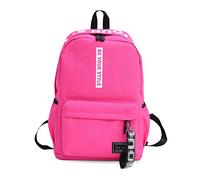 FANDARE Unisexe Sac À Dos Adolescent Sacs D'école Garçons Filles Sac à Dos étudiant Collège Hommes Femmes Sac à Dos Loisir Outdoor Voyage Daypack Étanche Polyester Rose Foncé