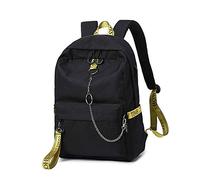 FANDARE Unisexe Sac À Dos Collège Sacs Scolaires avec USB Cartables Sac d'école pour Garçons Filles Outdoor Voyage Campus Université Collège Casual Daypacks pour 14 Pouces Laptop Noir Jaune