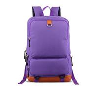 FANDARE Unisexe Sac à Dos Collège Sacs Scolaires Ordinateur Portable 15.6 Pouces Cartables pour Homme Femme Loisirs Affaire Scolaire Voyage Université Collège Daypack Violet