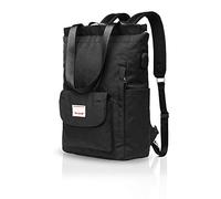 FANDARE Unisexe Sac à Dos Loisirs Sacs à Bandoulière avec Port de Chargement USB Sangle de Bagages Cartable pour 15.6 inch Laptop Backpack École Voyage Étudiant Sac D'école Polyester Noir