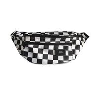 FANDARE Unisexe Sac de Poitrine Ceinture de Course Sac de Taille Homme Femme Sac Banane Sacoche Sling Bag Fanny Pack Sac d'Epaule Fille Garçon pour Cyclisme,Jogging,Voyage,Randonnée Nylon Noir Blanc