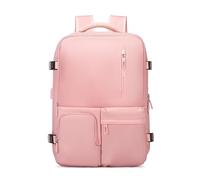 FANDARE Unisexe Sacs à Dos Loisir Sac a Dos College Sac À Dos Voyage Sac a Dos ordi Portable avec Port de Chargement USB Sac Weekend Sac de Voyage Cartables Scolaires Sac a Dos Ecole Rose