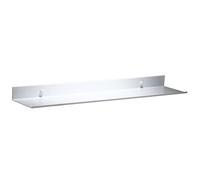 FANDIGUO Lot de 2 étagères flottantes en métal blanc - Peu encombrantes - En aluminium inoxydable - Extra solides - 50 cm