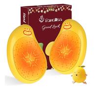 FANDLISS Chauffe Mains Rechargeables,8000mAh USB Chaufferette Main Reutilisable Forme de Mangue,2025 Dernière Chauffe Main Electrique Portables Adaptés pour Extérieur Camping& Intérieur Travail-Jaune