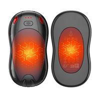 FANDLISS Magnétique Chauffe Main mit 10000mAh, Chauffage Double Face, 2PCS de USB Chaufferette Main Rechargeable mit 3 Modes de Chauffage, Cadeaux de Parfait pour l'extérieur/Camping/Golf (Noir)