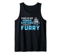 Fandom Fourrure Costume Humain Loup Fursona Funny Identity Meme Débardeur