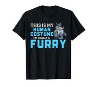 Fandom Fourrure Costume Humain Loup Fursona Funny Identity Meme T-Shirt