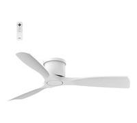 Fanelite - Brasseur d'air 132 cm blanc KORO - SANS LUMIÈRE - Moteur DC 35W - Extra plat - Wifi - Contrôles vocaux - 3 pales Blanc
