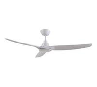 Fanelite - Ventilateur de plafond 132 cm blanc FANDC52LN - Moteur DC 18W - LED 20W dimmable 3 couleurs - 3 pales - Télécommande - Silencieux BLANC