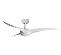 Fanelite - Ventilateur de plafond 132 cm blanc SAONA - Moteur DC 38W - LED 20W dimmable 3 couleurs - Wifi - Contrôles vocaux - 3 pales - Silencieux BLANC