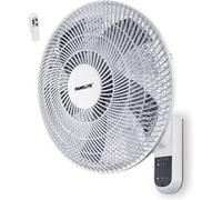 Fanelite - Ventilateur mural W1670-RPG - Blanc - Hélice 40 cm - 3 vitesses - Avec télécommande - Grille et hélice plastiques - Oscillant ou fixe Blanc G