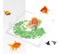 fanelod Anneau d'alimentation pour aquarium - Anneau d'alimentation pour plantes Betta - Mangeoire pour poissons avec ventouses, mangeoire en acrylique pour plantes d'aquarium, anneau d'alimentation