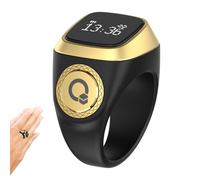 fanelod Bague de Compteur Intelligente, Smart Zikr Tasbih, Smart Tasbih Tally Clicker, Bague de prière Intelligente pour musulmans, Bague Intelligente pour Tasbih, Zikr, Namaz Timing et prière