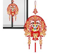 fanelod Décorations serpent du Nouvel An lunaire, pendentif du Nouvel An Lucky Fu - Breloque à pompons pour le festival du printemps chinois 2025, ornements décoratifs à suspendre pour réussir la
