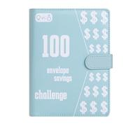 fanelod Lot de 100 enveloppes pour défi d'épargne avec enveloppes de trésorerie, enveloppes d'argent pour espèces, défis budgétaires amusants pour l'argent, organiseur de budget facile pour couples