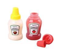fanelod Lot de 3 petites bouteilles à sauce à déjeuner - Pour ketchup - 25 ml - Portable - 50,8 x 178,8 cm