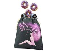 fanelod Lot de 5 pochettes pour cartes de tarot - Belle pochette de rangement en flanelle avec cordon de serrage - Sacs à main pour les amateurs de tarot