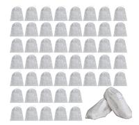 fanelod Lot de 50 sacs à chaussures anti-jaunissement et anti-poussière avec cordon de serrage - Non tissé - Pour garder les chaussures propres