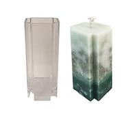 fanelod Moules rectangulaires | Moule en polycarbonate en forme de pilier | Fournitures de bricolage pour bougies de paraffine, cire d'abeille, d'aromathérapie
