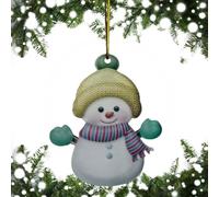 fanelod Ornements pour sapin de Noël - Pendentif décoratif d'hiver en acrylique 2D à suspendre pour la maison, décorations de Noël
