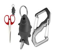 fanelod Porte-clés à clipser pour pêche à la mouche - Boucles magnétiques pour pêche à la truite, aimant à libération rapide pour le camping et la randonnée