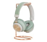 fanelod Support de Casque, Support Universel en métal doré/Or pour écouteurs, Support de Casque, Support de Table, présentoir de Bureau pour Toutes Les Tailles d'écouteurs - Or/Or économique