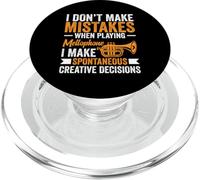 Fanfare en Laiton Instrument Jouant du mellophoniste PopSockets PopGrip pour MagSafe