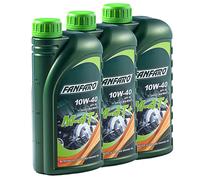 FANFARO Huile M-4T + 10W-40 Api Sl 3x 1Liter pour Aprilia Duc Honda BMW Kawasaki