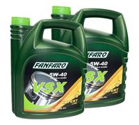 FANFARO Huile Moteur 2X 5 Litres VSX 5W-40 Huile OEL Huile Moteur Audi BMW VW